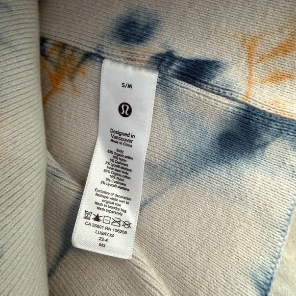 Lululemon Blue and Orange Tie-Dye Beanie - Picture 2 of 3